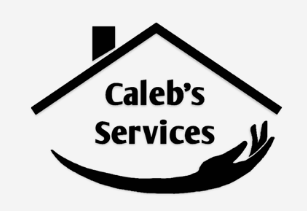 Caleb's Services Logo - house and helping hand